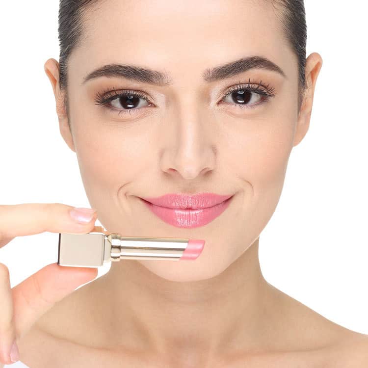 Clarins Rouge Eclat Satin Finish Age-Defying 02 Sweet Rose - Batom Cremoso 3g