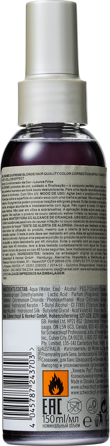 Leave In Schwarzkopf Blondme Correction Cool Ice Beleza Na Web