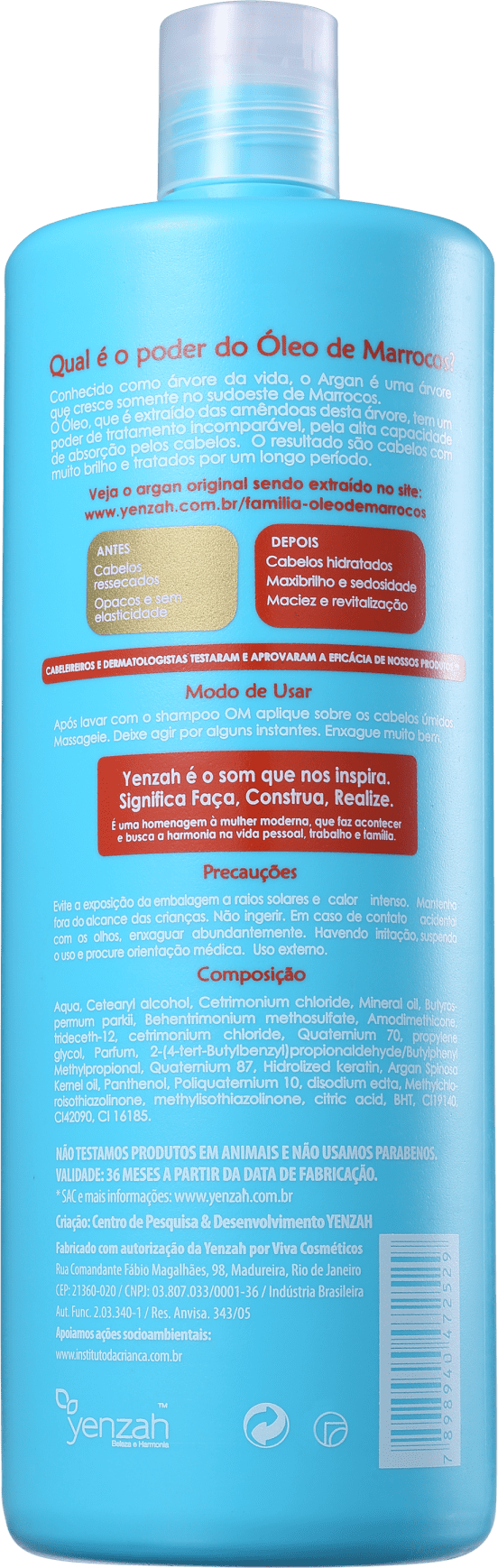 Yenzah OM Óleo de Marrocos - Condicionador 1000ml