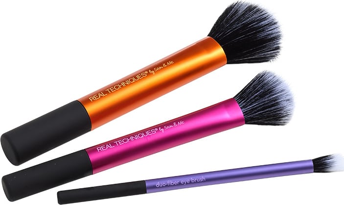 Kit de Pincéis Real Techniques Duo Fiber Collection (3 produtos)