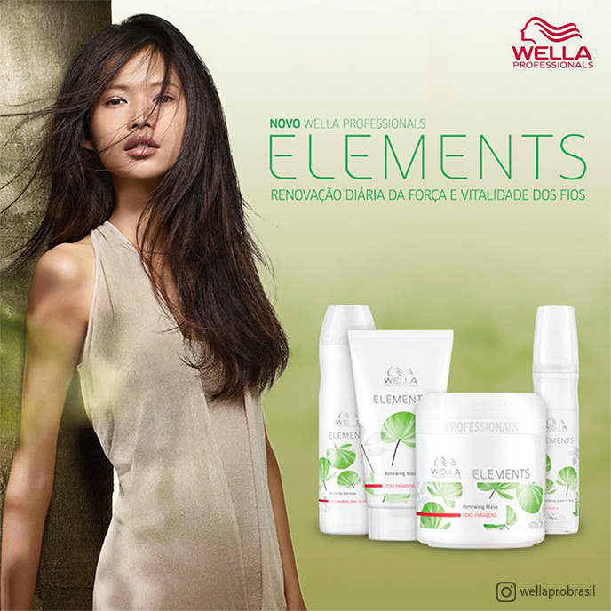 Kit Wella Professionals Elements Renewing Trio Salon (3 Produtos)