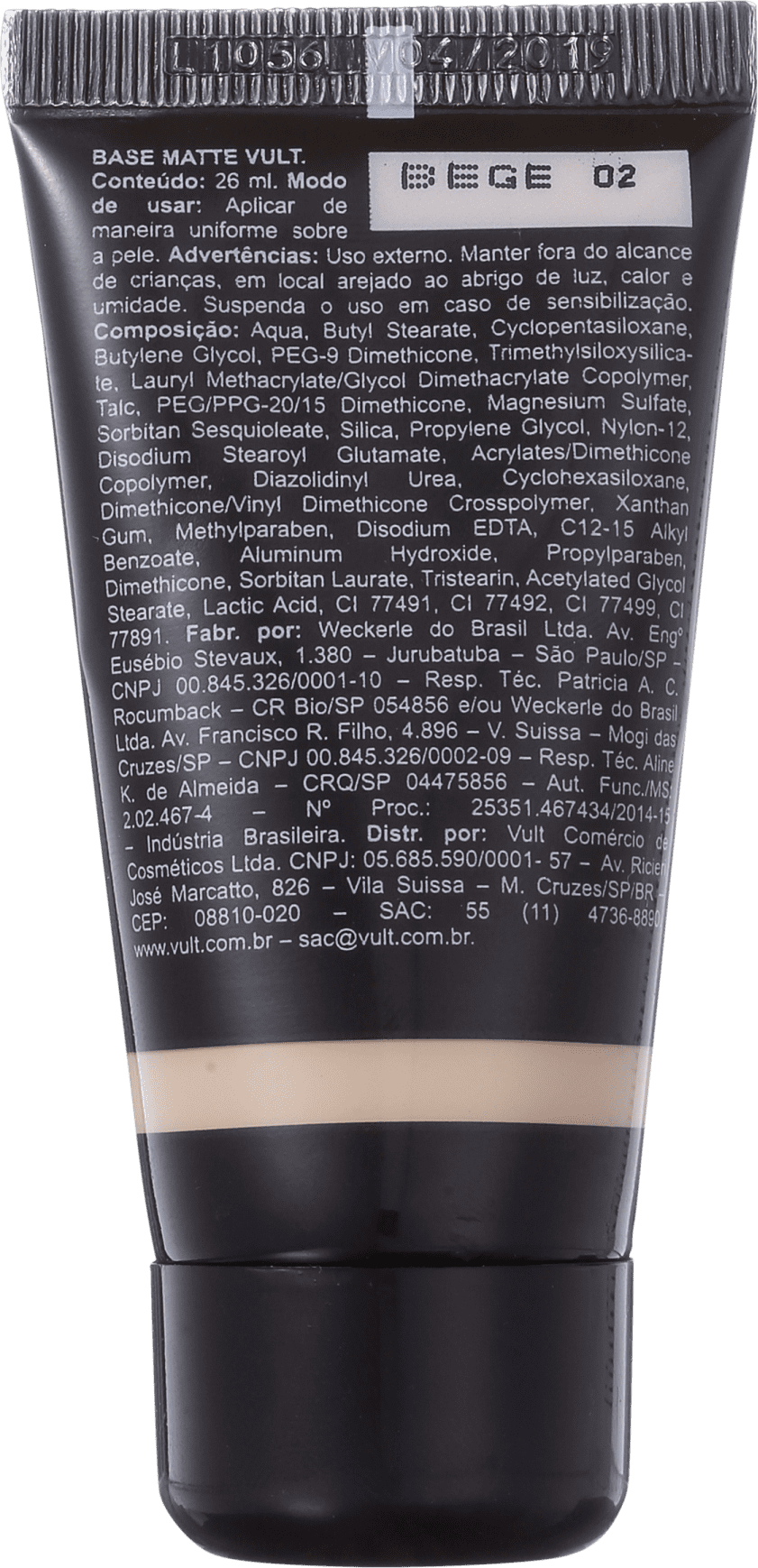 Vult Efeito Matte 02 Bege - Base Líquida 26ml