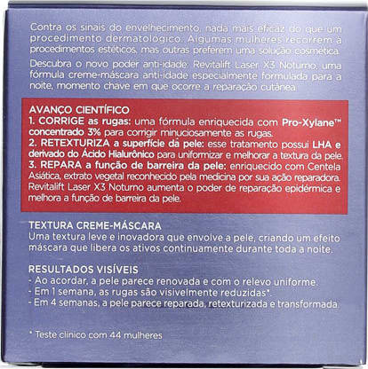 L'Oréal Paris Dermo-Expertise Revitalift Laser X3 - Creme Anti-Idade Noturno 50ml