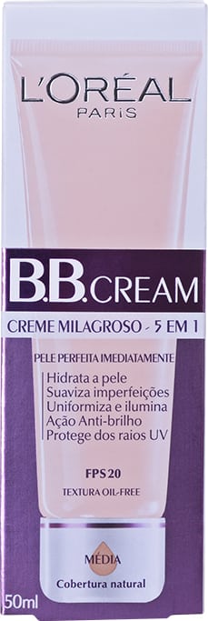 L'Oréal Paris 5 em 1 FPS 20 Média - BB Cream 50ml