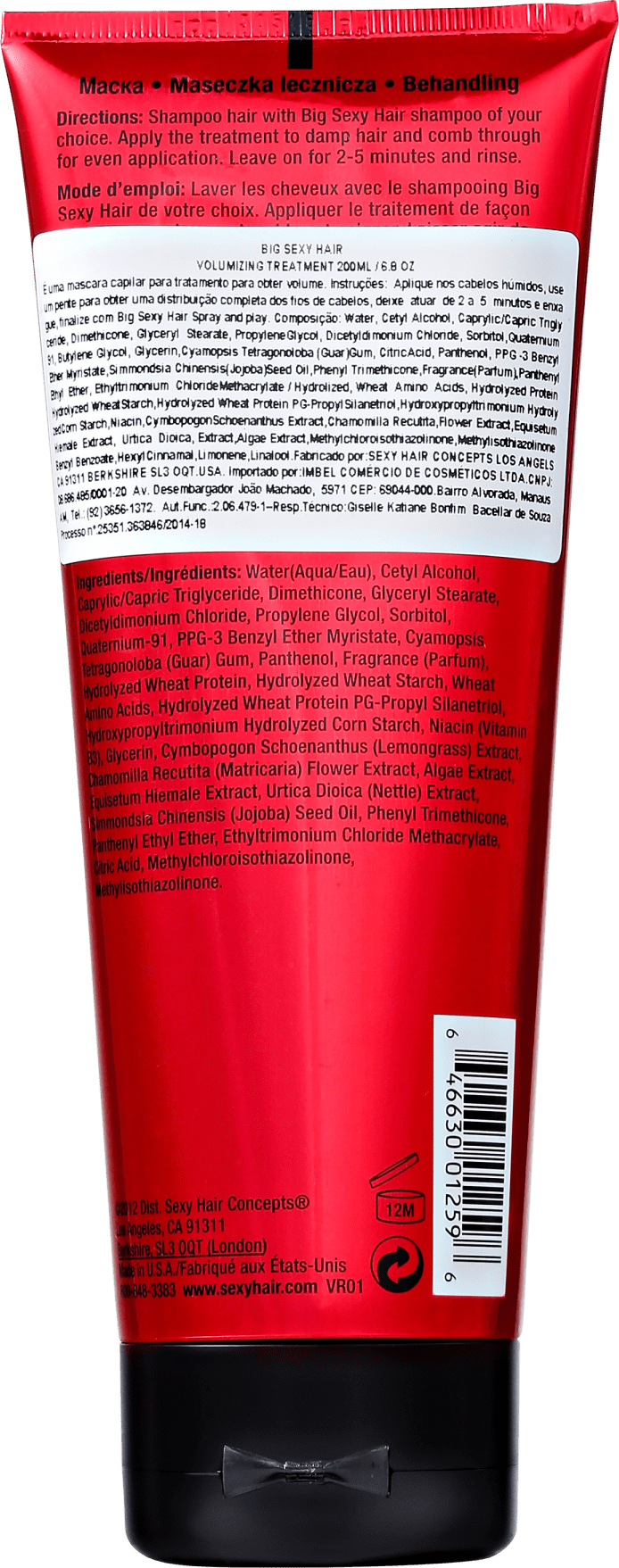 Sexy Hair Big Volumizing Treatment - Máscara Capilar 200ml