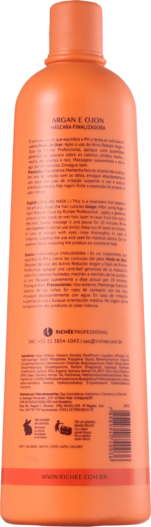 Richée Professional Argan e Ojon - Máscara 1000g