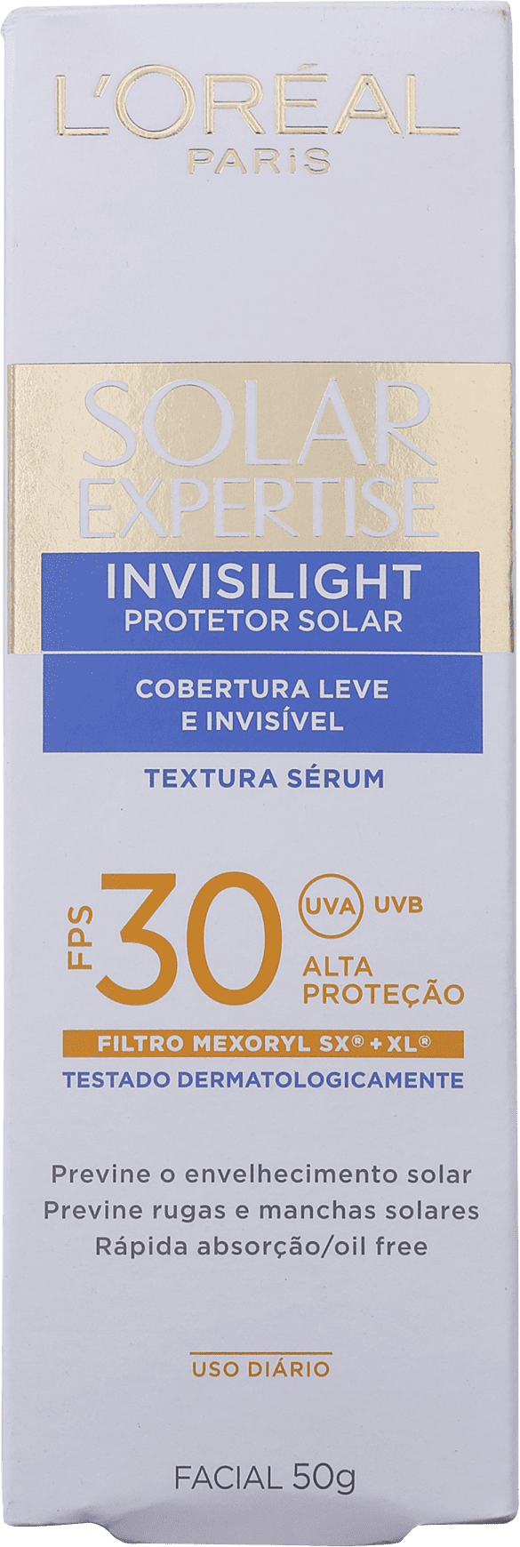 L'Oréal Paris Solar Expertise Invisilight FPS 30 - Protetor Solar Facial 50g
