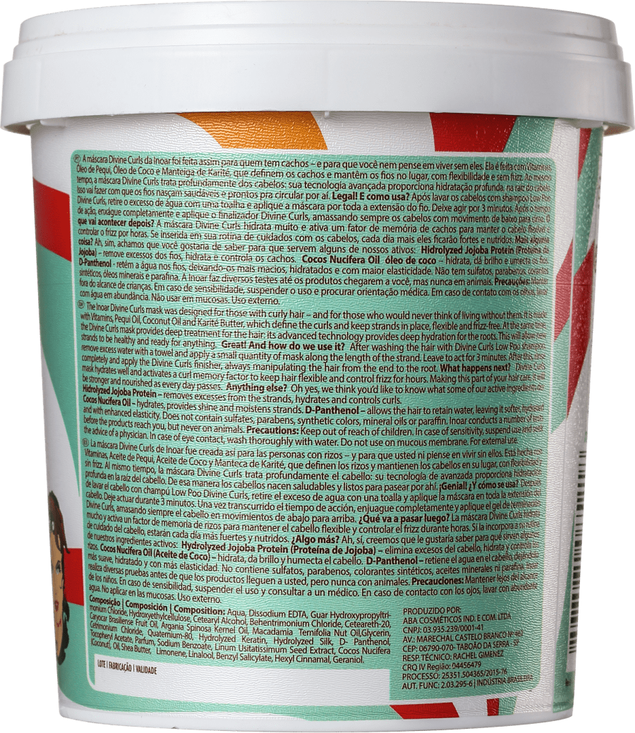 Inoar Divine Curls - Máscara Capilar 450g