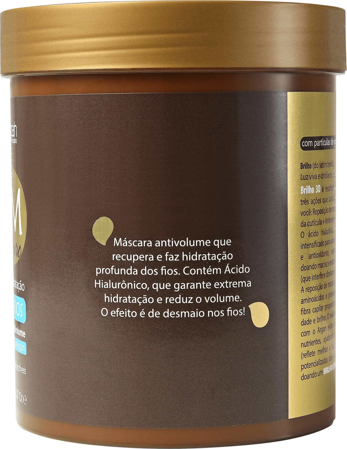 Yenzah OM Ouro Desmaia Fios - Máscara de Hidratação 1000g
