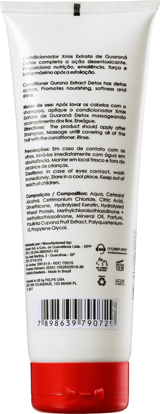 Felps Profissional XMix Detox Extrato de Guaraná - Condicionador 250ml