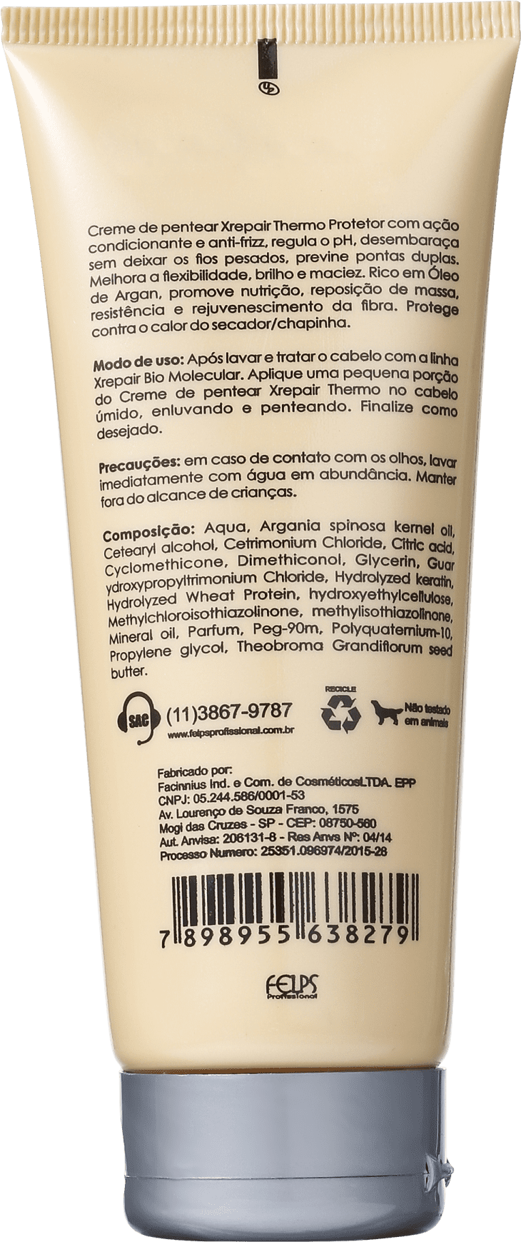 Felps Profissional XRepair Bio Molecular Thermo - Creme de Pentear 200ml