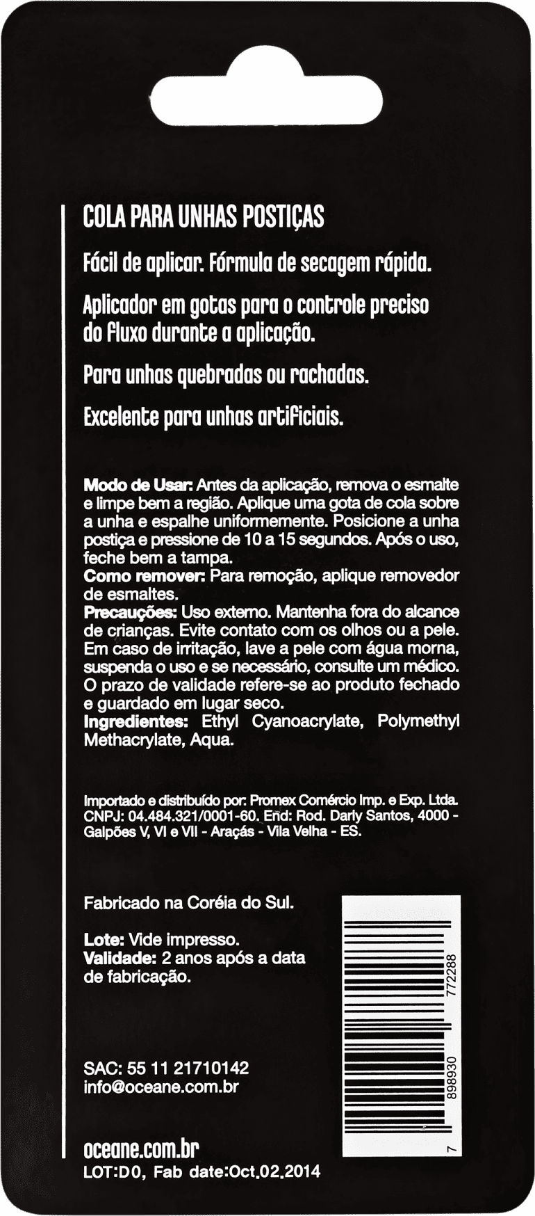 Glue My Nails - Cola para Unhas Postiças 3g