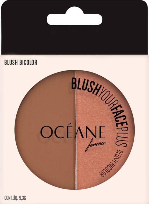 Océane Blush Your Face Brown Orange - Blush em Pó 9,3g