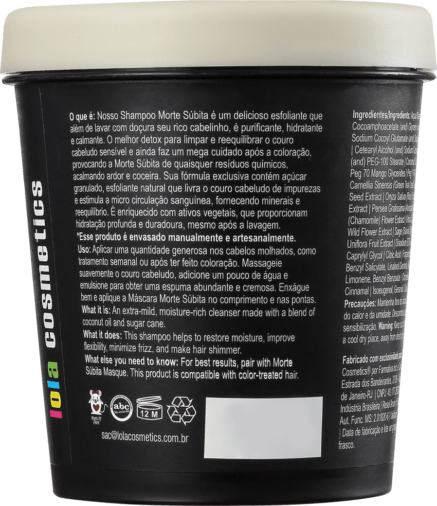 Lola Cosmetics Morte Súbita - Shampoo Esfoliante 250g