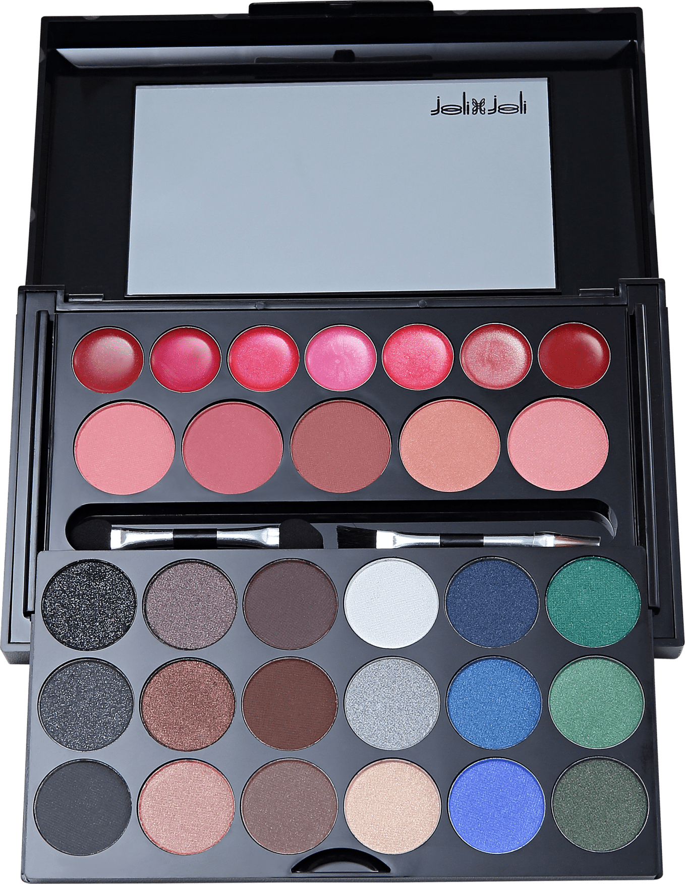 Joli Joli Black Glitters PD 988 - Estojo de Maquiagem
