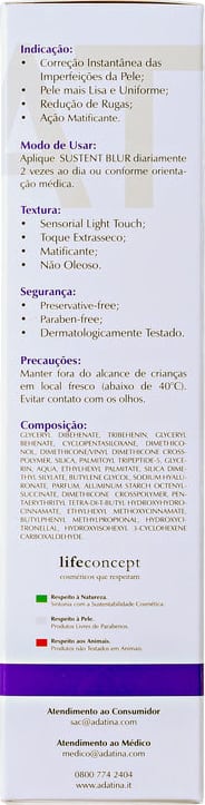 Ada Tina Sustent Blur - Tratamento Anti-idade 30ml