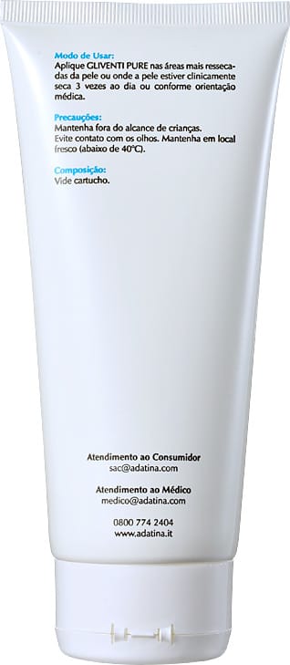 Ada Tina Gliventi Pure - Creme Hidratante Antirressecamento 200ml