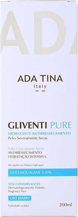 Ada Tina Gliventi Pure - Creme Hidratante Antirressecamento 200ml