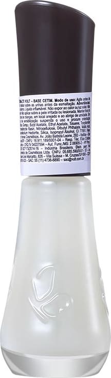 Vult Unhas Cetim - Base Incolor para Unhas 8ml
