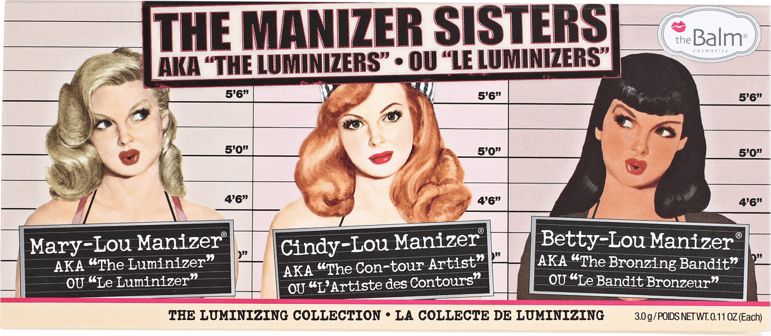 the Balm The Manizer Sisters Edição Limitada - Paleta de Iluminador 9g