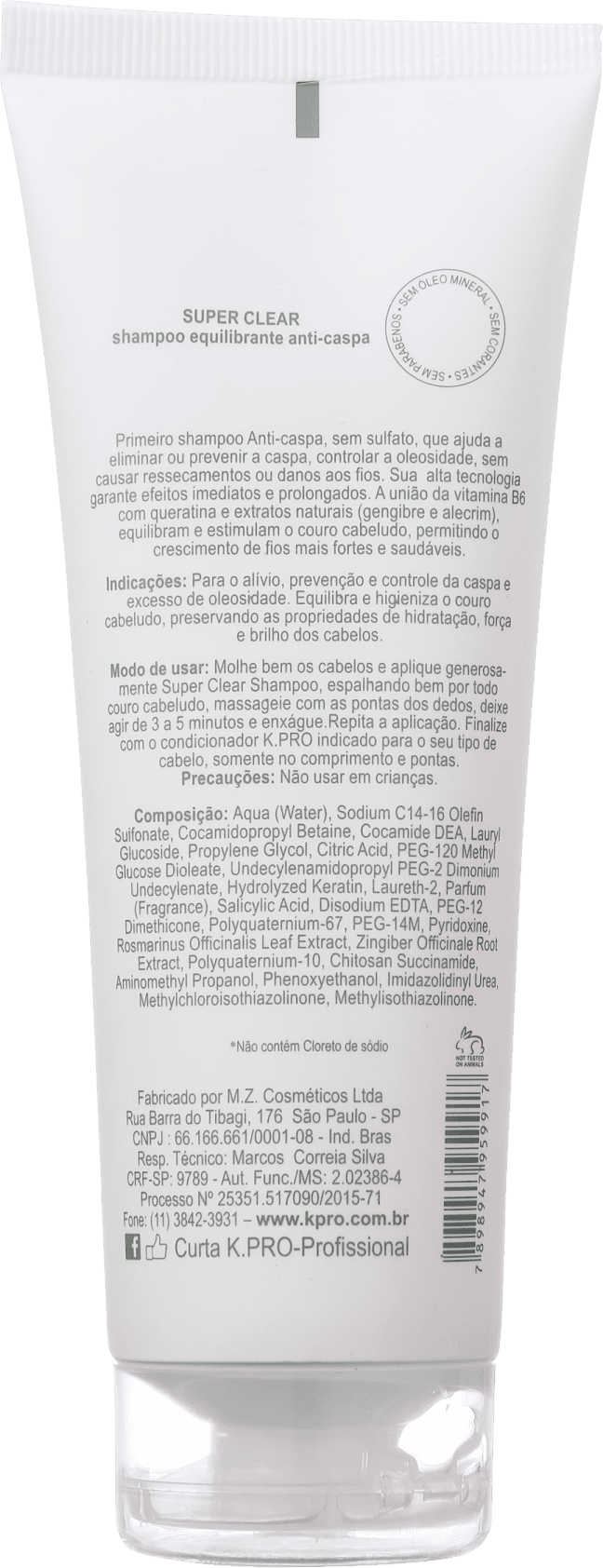 K.Pro Super Clear - Shampoo Anticaspa 240ml