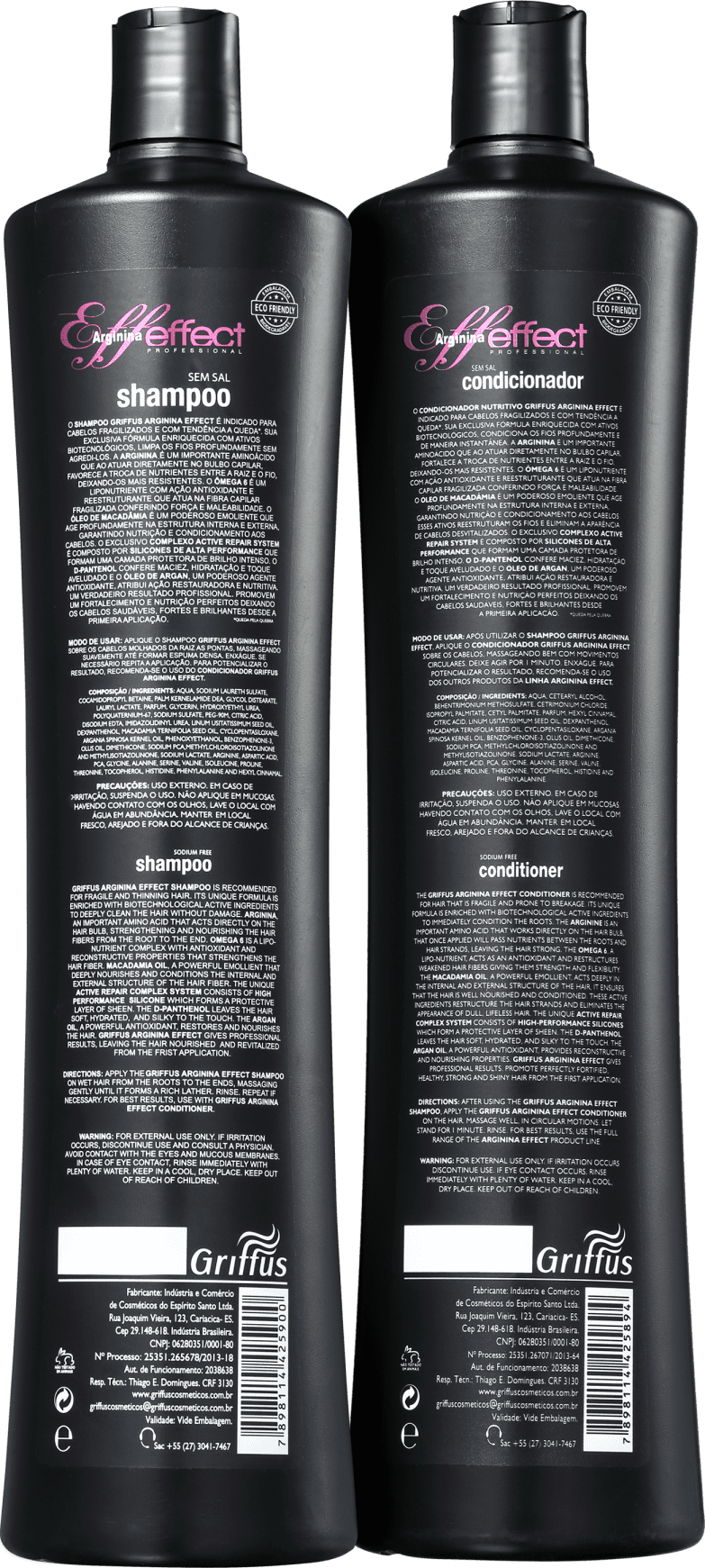 Kit Griffus Arginina Effect Duo (2 Produtos)