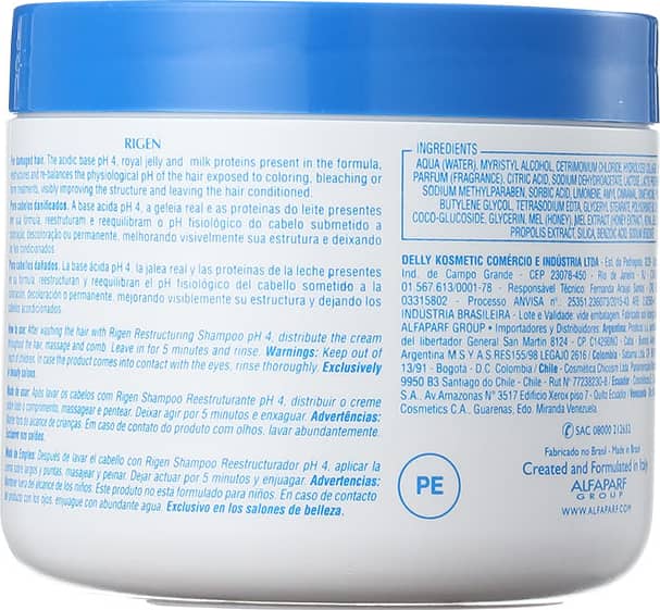 Alfaparf Rigen Milk Protein Plus - Máscara Capilar 500g
