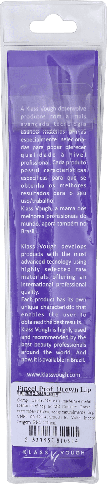 Klass Vough Brown Lip - Pincel para Batom