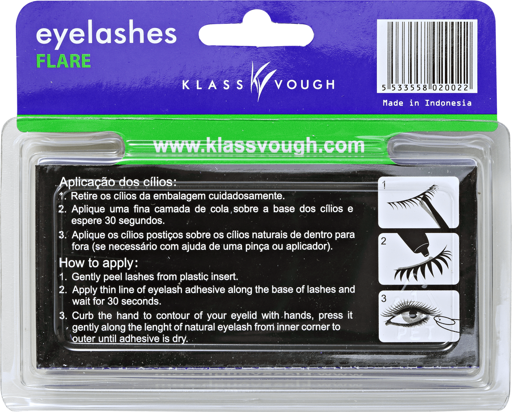 Klass Vough Flare 10mm Tufos - Cílios Postiços
