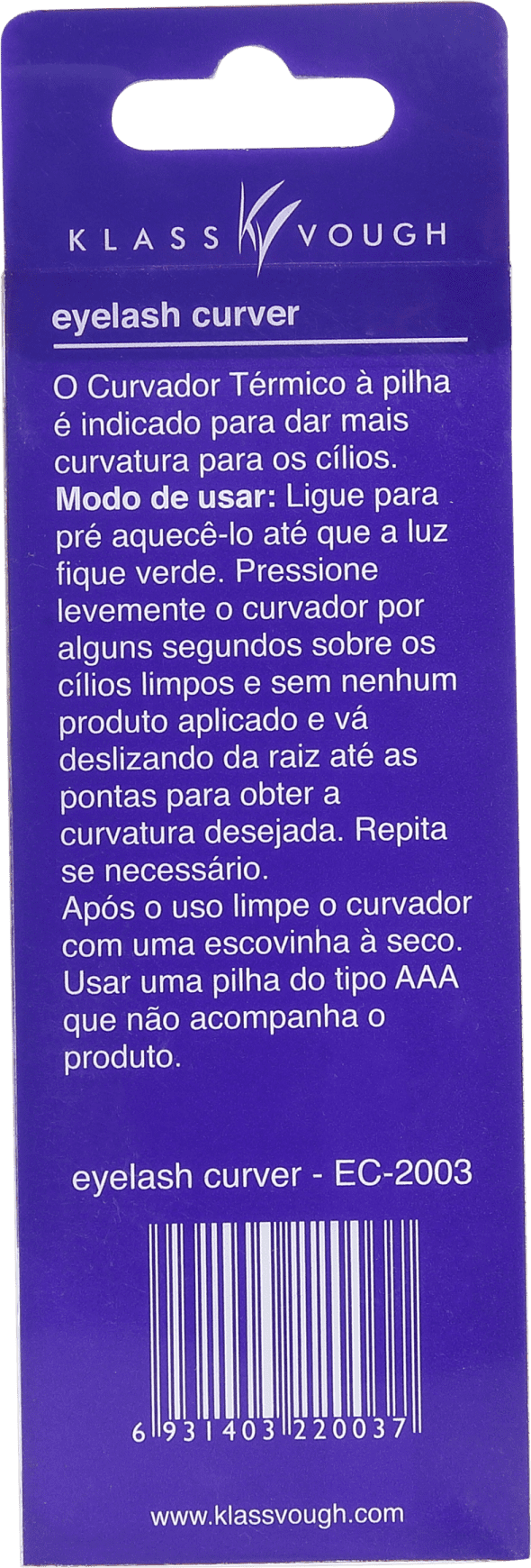 Klass Vough EyelashCurve EC-2003 - Curvador de Cílios Térmico