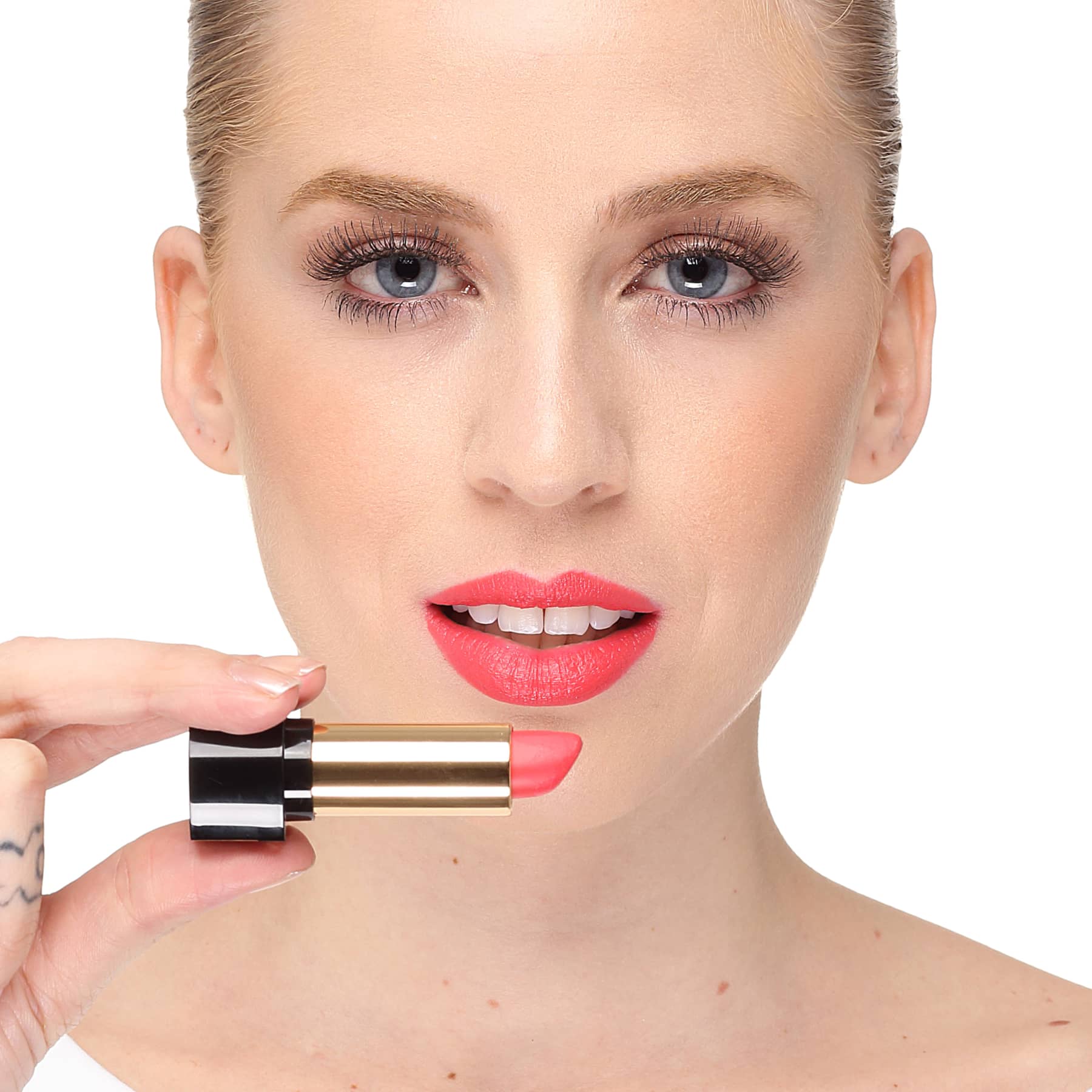 Lancôme L'Absolu Rouge Définition 187 Le Tangerine - Batom Matte 3,4g