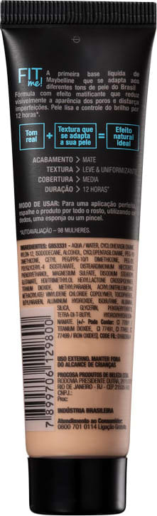 Maybelline Fit Me! Toque Matte + Fresh 140 - Base Líquida 35ml