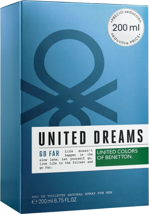 United Dreams Go Far Benetton Eau de Toilette - Perfume Masculino 200ml
