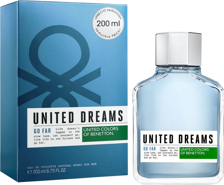 United Dreams Go Far Benetton Eau de Toilette - Perfume Masculino 200ml