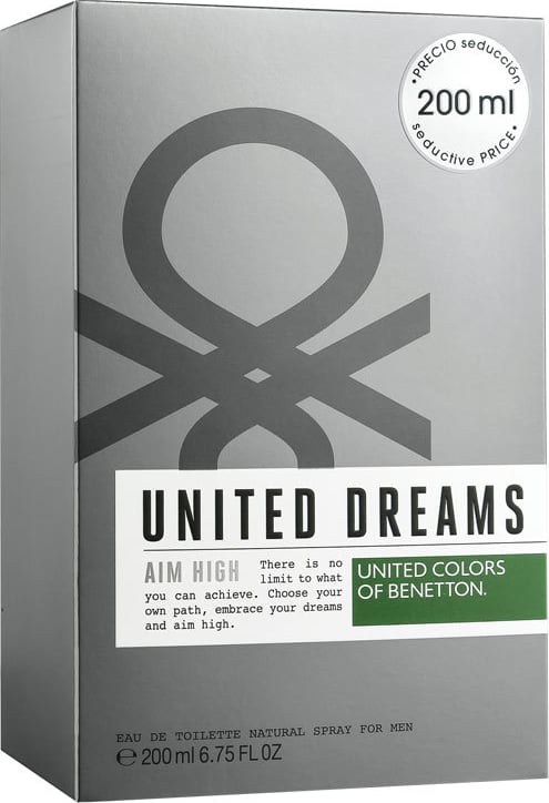 United Dreams Aim High Benetton Eau de Toilette - Perfume Masculino 200ml