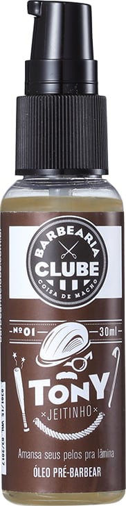 Barbearia Clube Tony Jeitinho n 01 - Óleo Pré-Barba 30ml