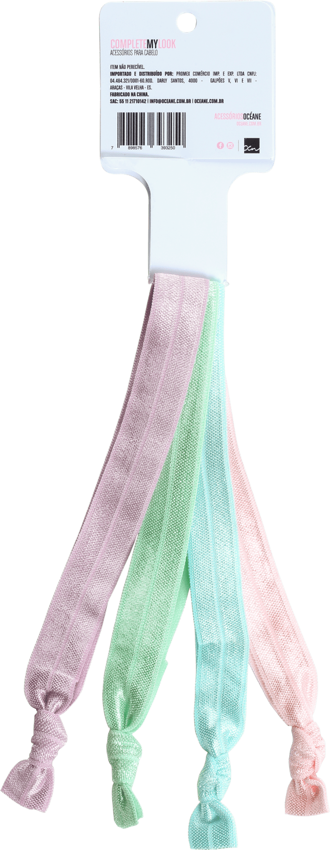Complete My Look 128 Pastel - Elástico de Cabelo (4 Unidades)