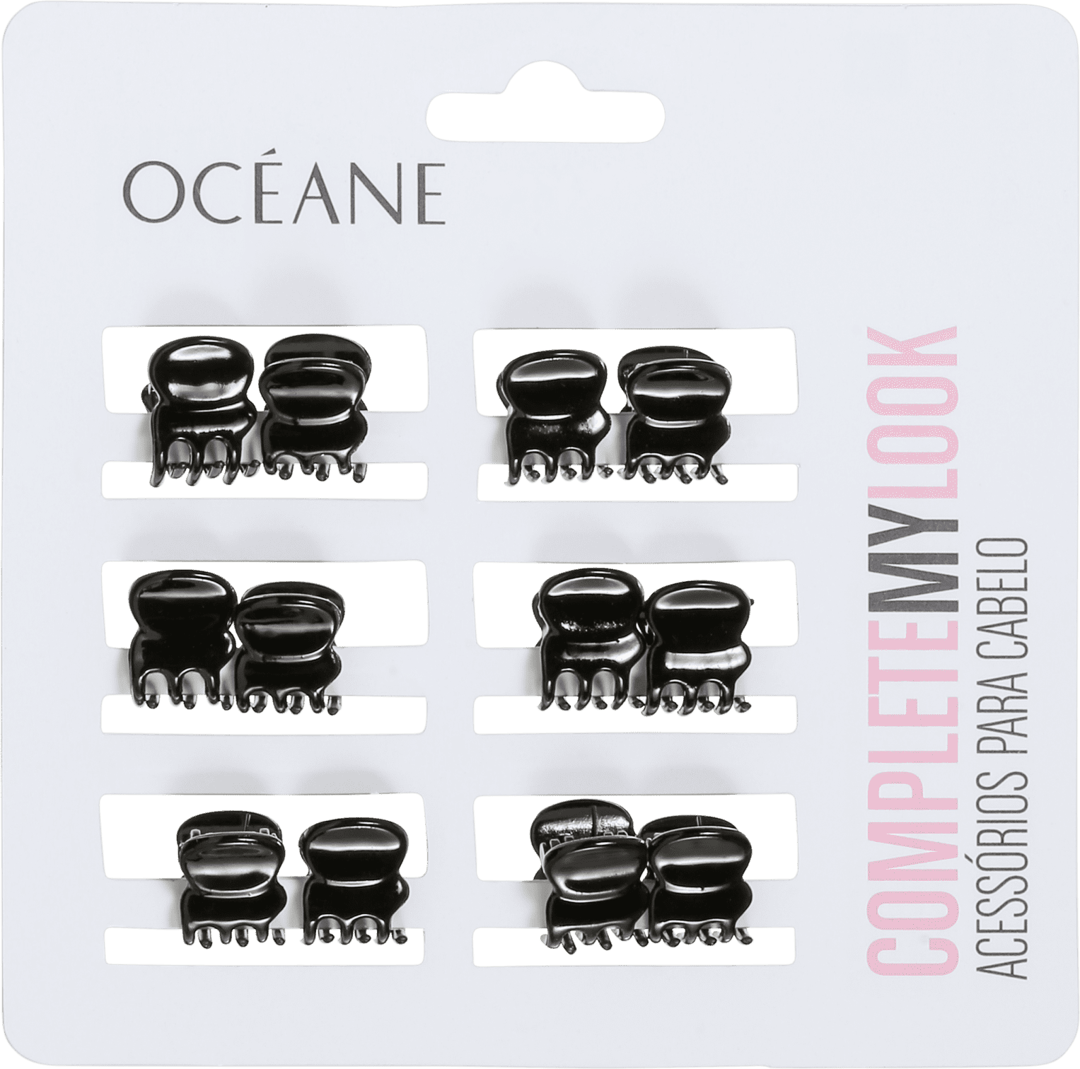 Océane Complete My Look 149 Black - Prendedor de Cabelo (12 Unidades)