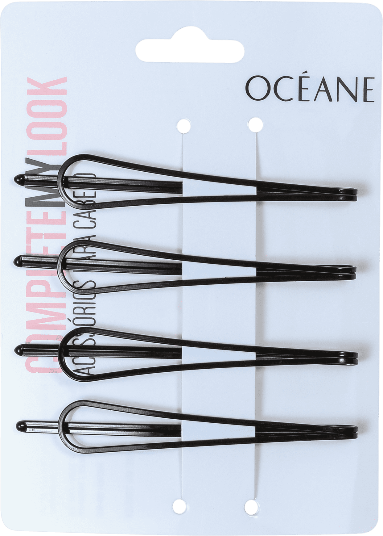 Océane Complete My Look 004 Black - Grampo de Cabelo (4 Unidades)