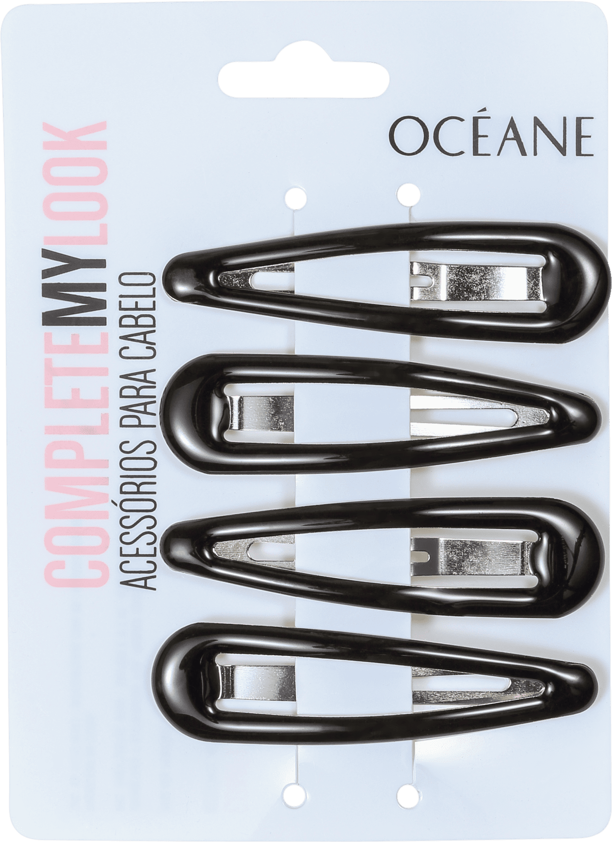 Océane Complete My Look 32 Black - Tic-Tac de Cabelo (4 Unidades)