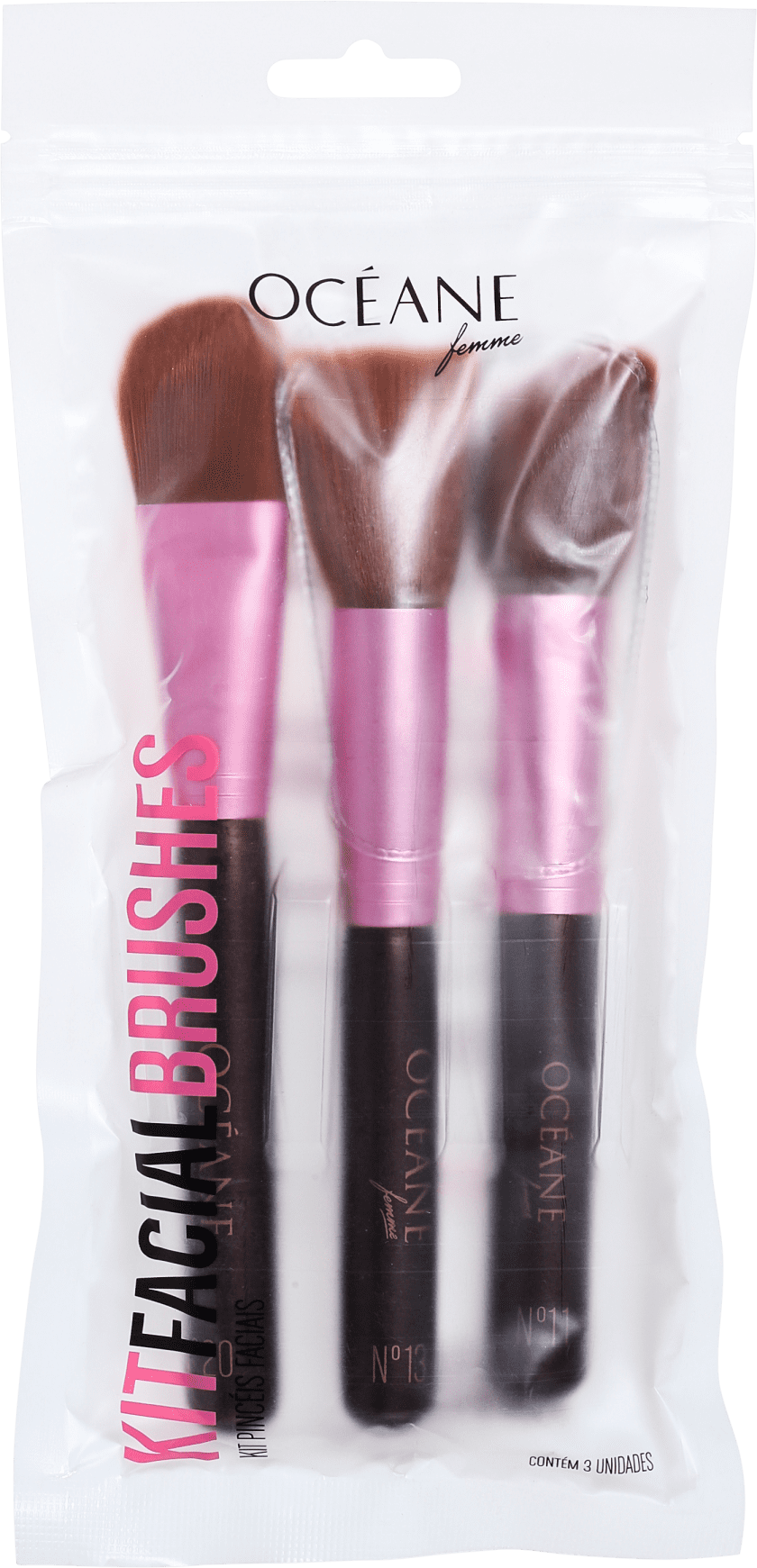 Kit de Pincéis Océane Facial Brushes (3 produtos)