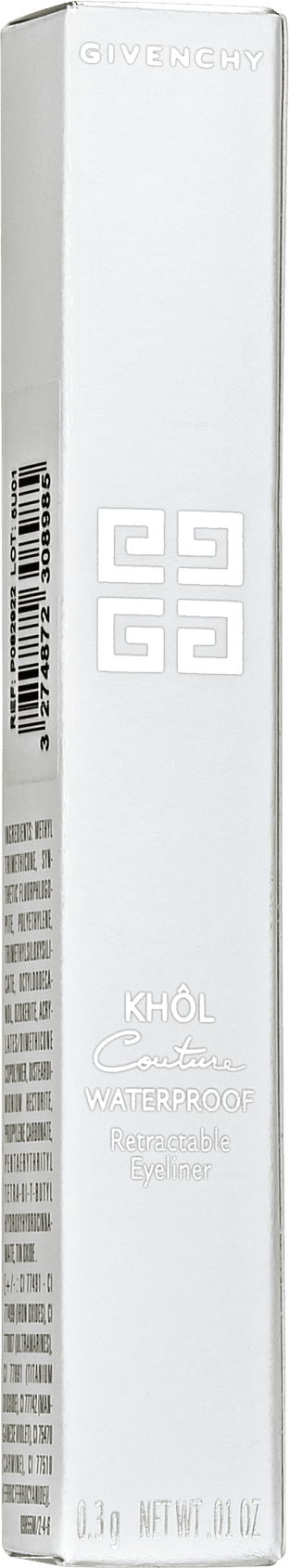 Givenchy Khôl Couture Waterproof 01 Black - Lápis de Olho 1,1g