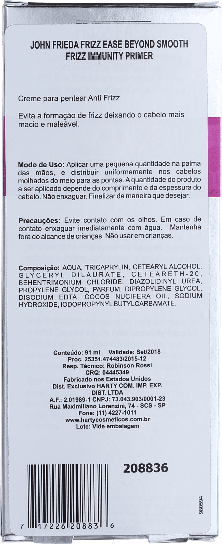 John Frieda Frizz-Ease Beyond Smooth Frizz-Immunity - Primer Capilar 91ml