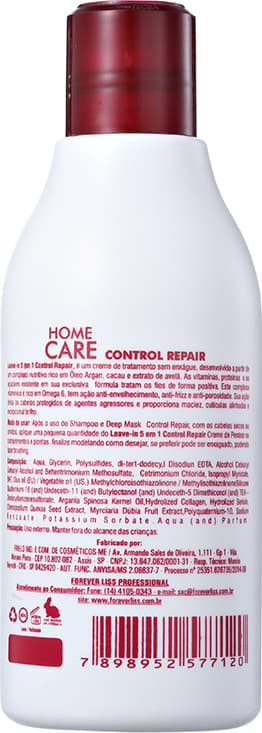 Forever Liss Professional Home Care Anti-Frizz 5 em 1 - Leave-in 300ml