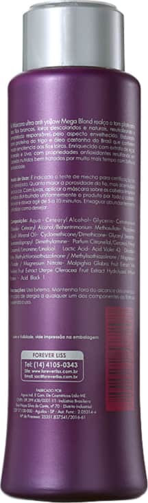 Forever Liss Professional Platinum Blond Mega Blond - Máscara Matizadora 500g