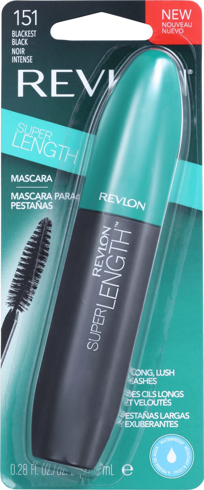 Revlon Super Lengh Waterproof Blackest Black - Máscara para Cílios 8,5ml
