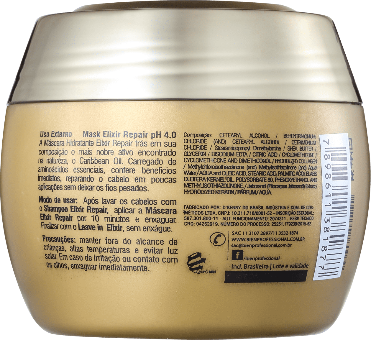 Bien Professional Elixir Repair - Máscara Capilar 400ml