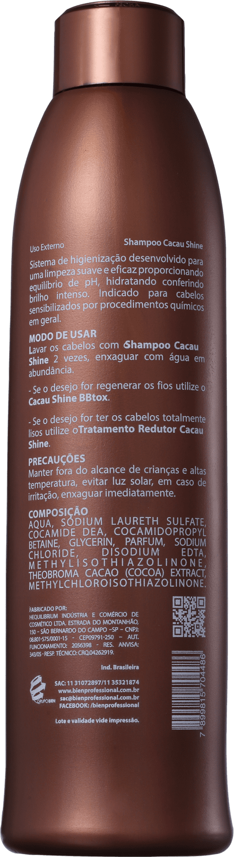 Bien Professional Naturale's Shine Cacau - Shampoo Antirresíduo 1000ml