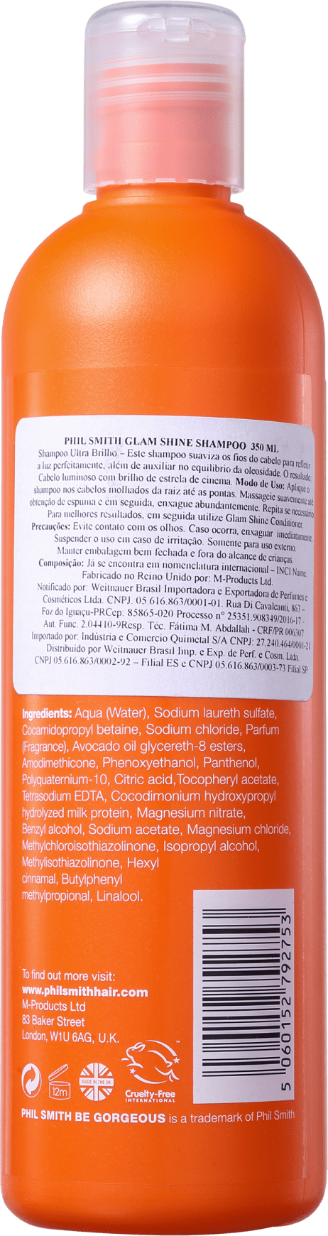 Phil Smith Glam Shine Ultimate Glossing - Shampoo 350ml