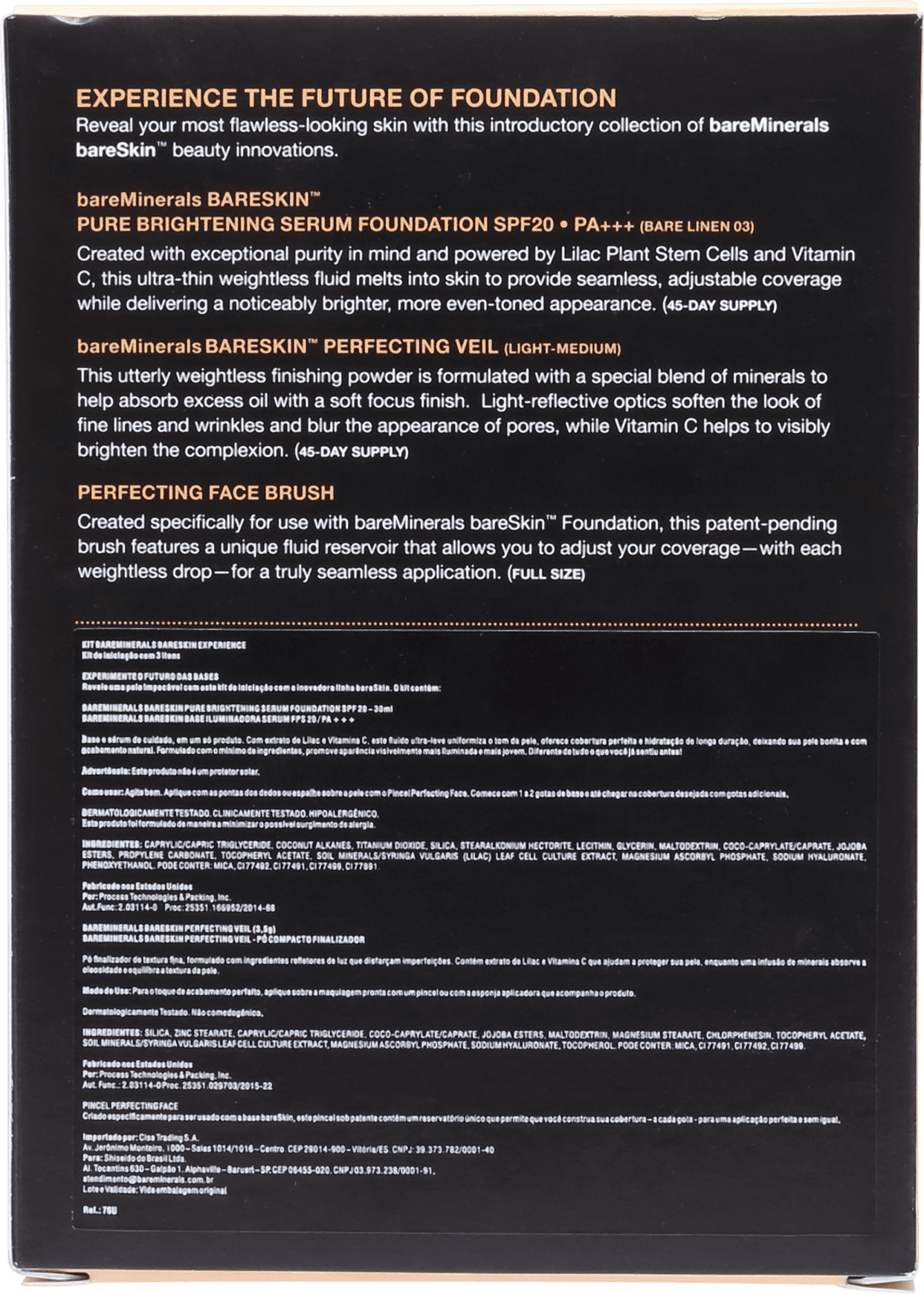 Kit bareMinerals bareSkin Experience Bare 03 Linen (3 produtos)
